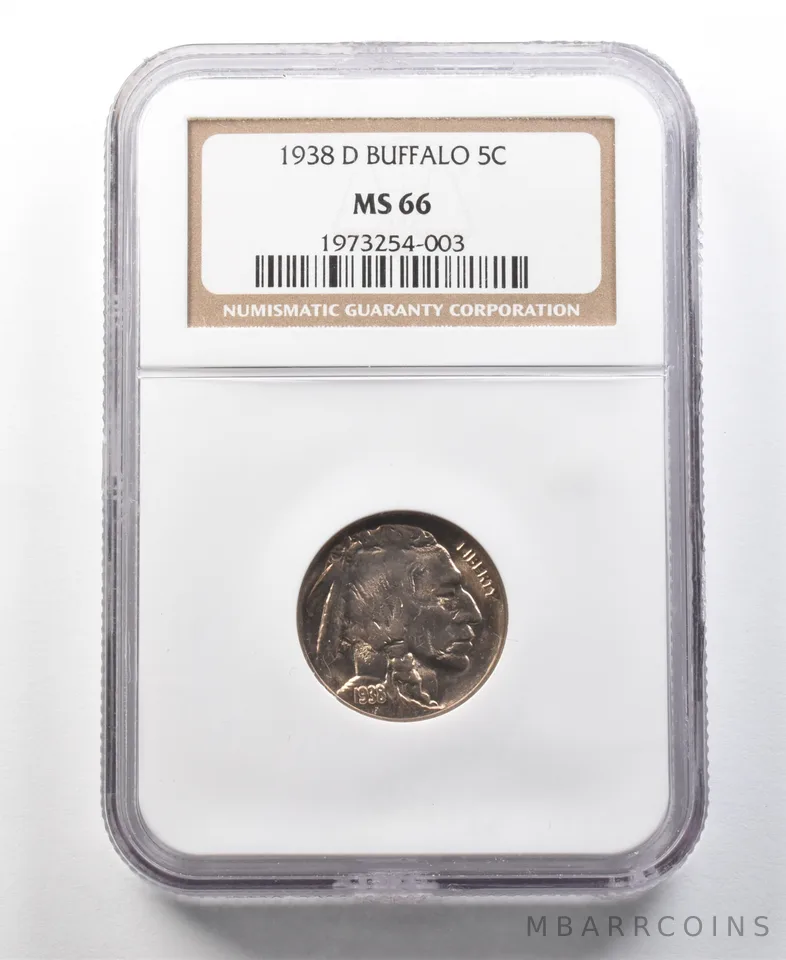 1938-D Indian Head Buffalo Nickel MS66 NGC *0193
