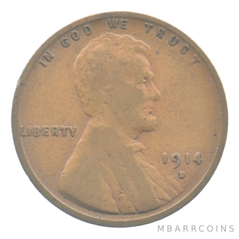 1914-D Lincoln Wheat Cent *4496