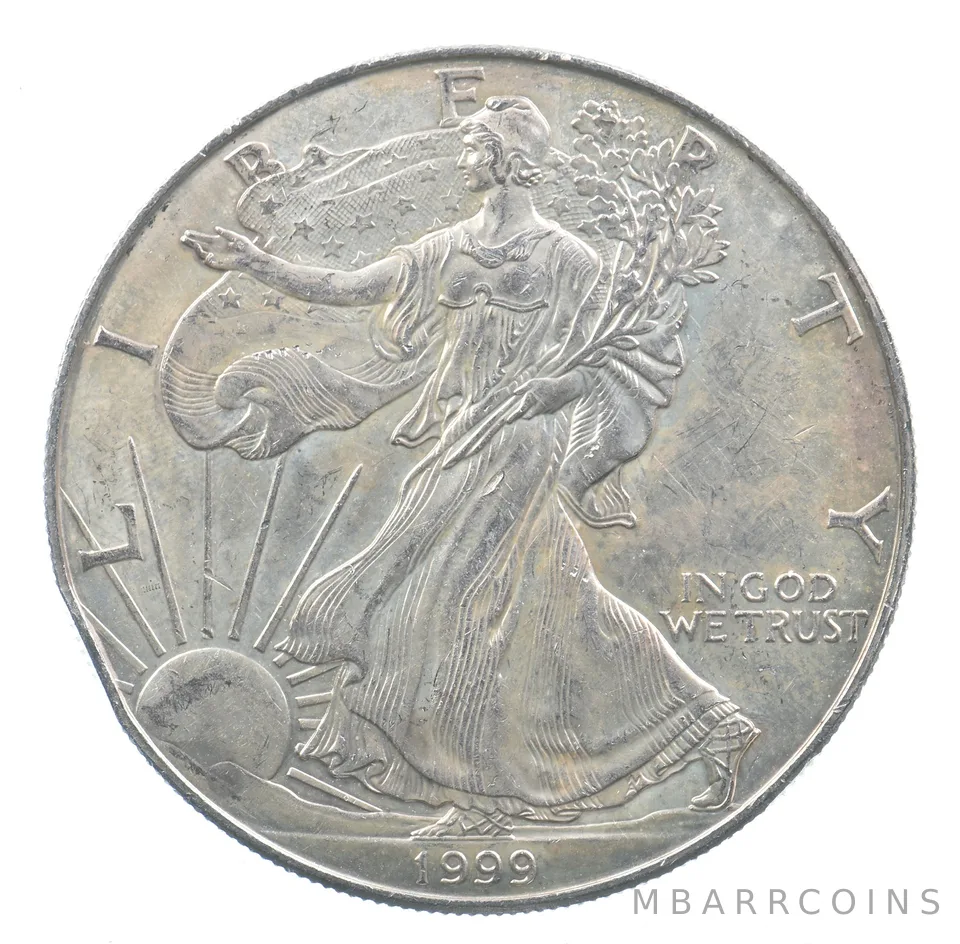 Better Date 1999 American Silver Eagle 1 Troy Oz .999 Fine Silver *786