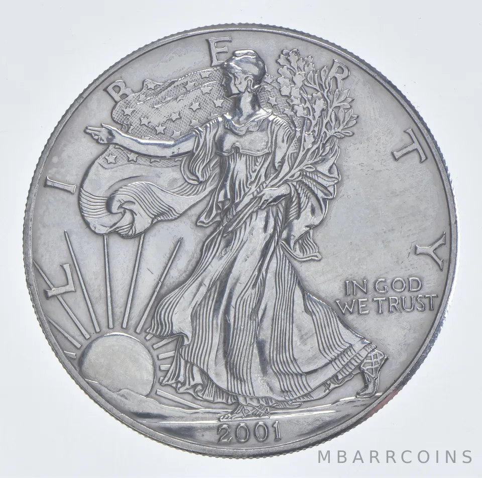 Better Date 2001 American Silver Eagle 1 Troy Oz .999 Fine Silver *044