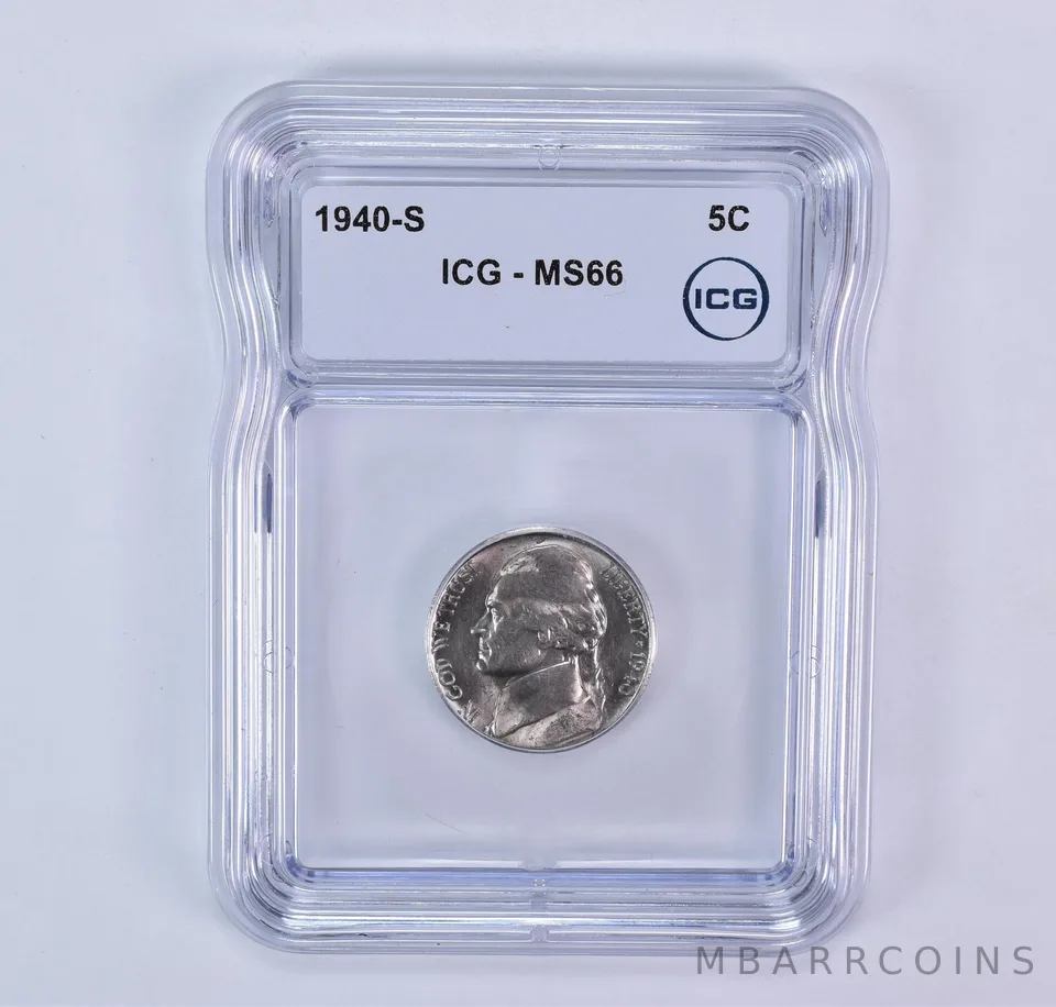 1940-S Jefferson Nickel MS66 ICG