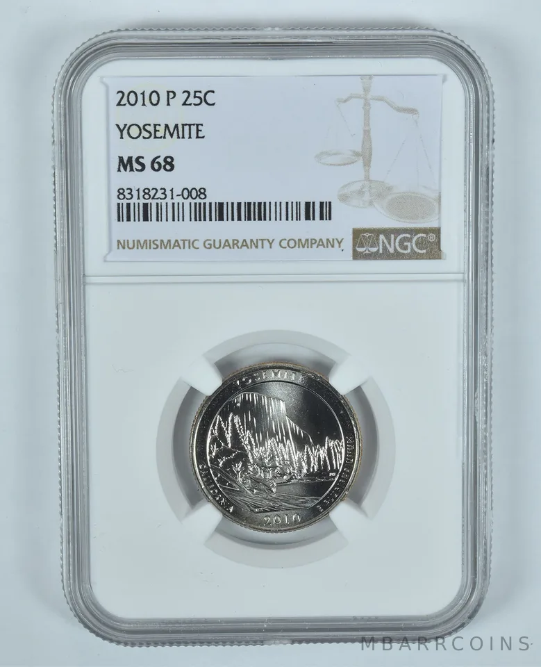 2010-P Washington Quarter Yosemite ATB MS68 NGC