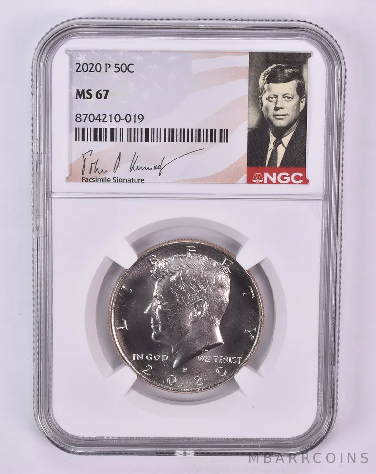 2020-P Kennedy Half Dollar MS67 NGC Signature Label