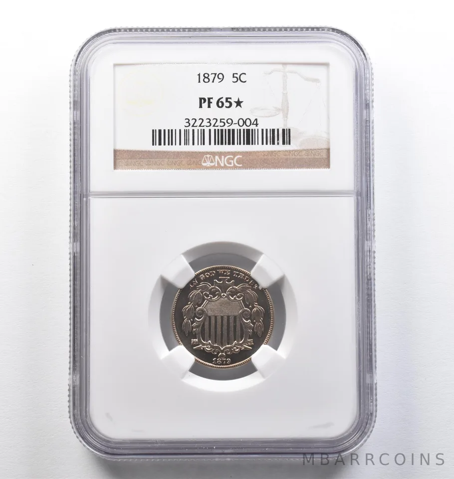1879 Shield Nickel PF65* STAR NGC *9487