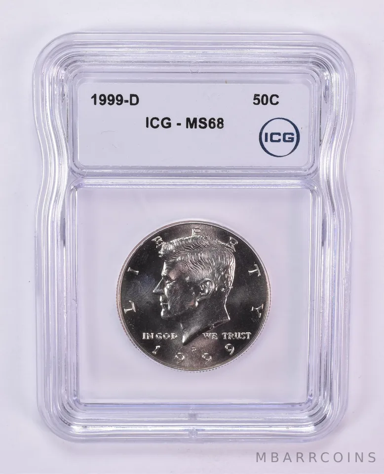 1999-D Kennedy Half Dollar MS68 ICG
