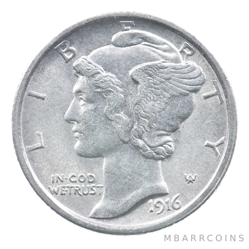 1916 Mercury Dime *9046