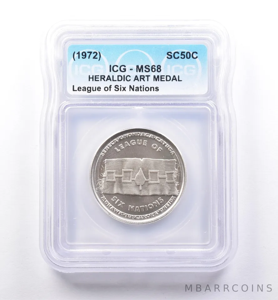 (1972) So Called Half Dollar League Of Six Nations MS68 ICG *8438