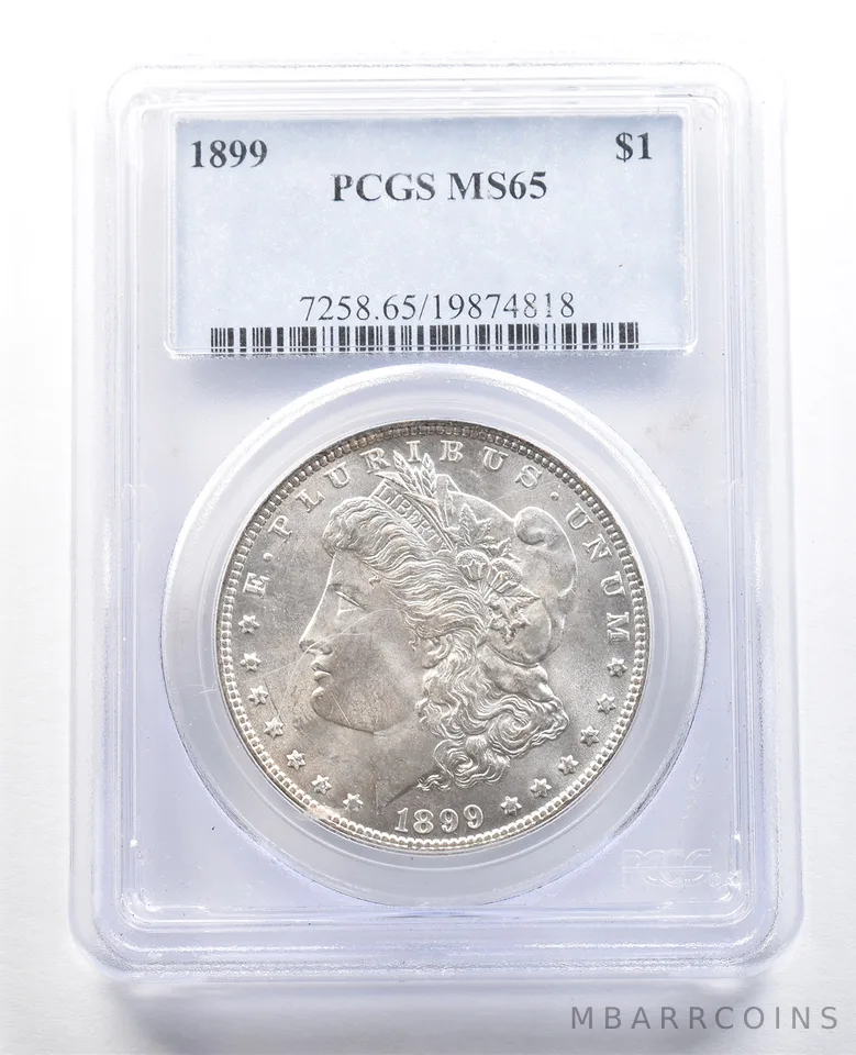 1899 Morgan Silver Dollar MS65 PCGS *4712