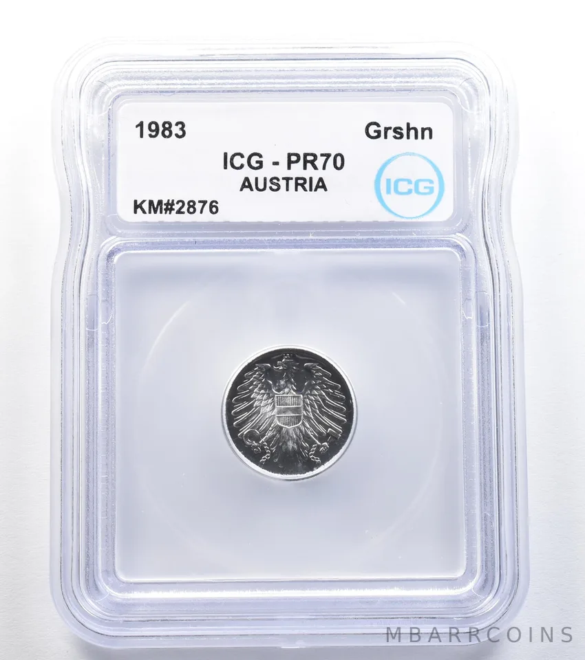 1983 Austria 2 Groschen KM#2876 PR70 ICG a7939