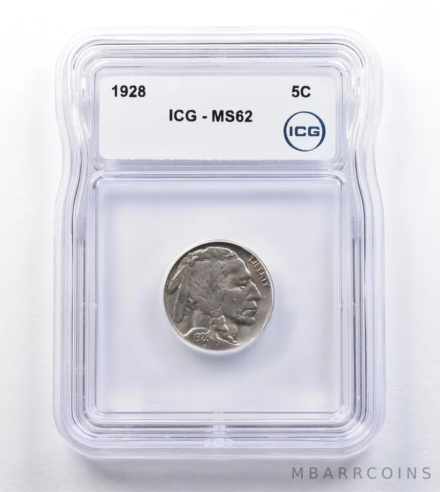 1928 Indian Head Buffalo Nickel MS62 ICG *2024