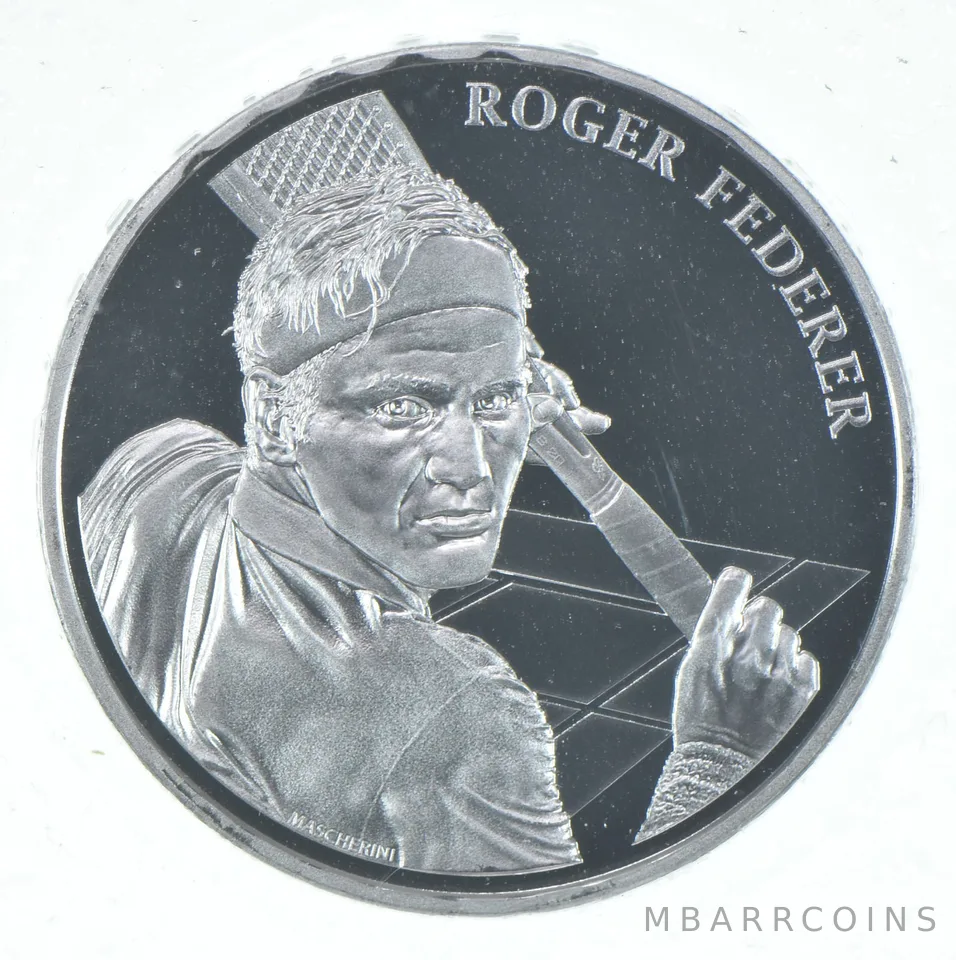 2020 Switzerland 20 Francs Silver Roger Federer