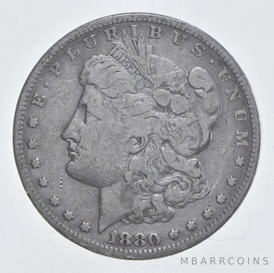 Early - 1880-S Morgan Silver Dollar - 90% US Coin *089