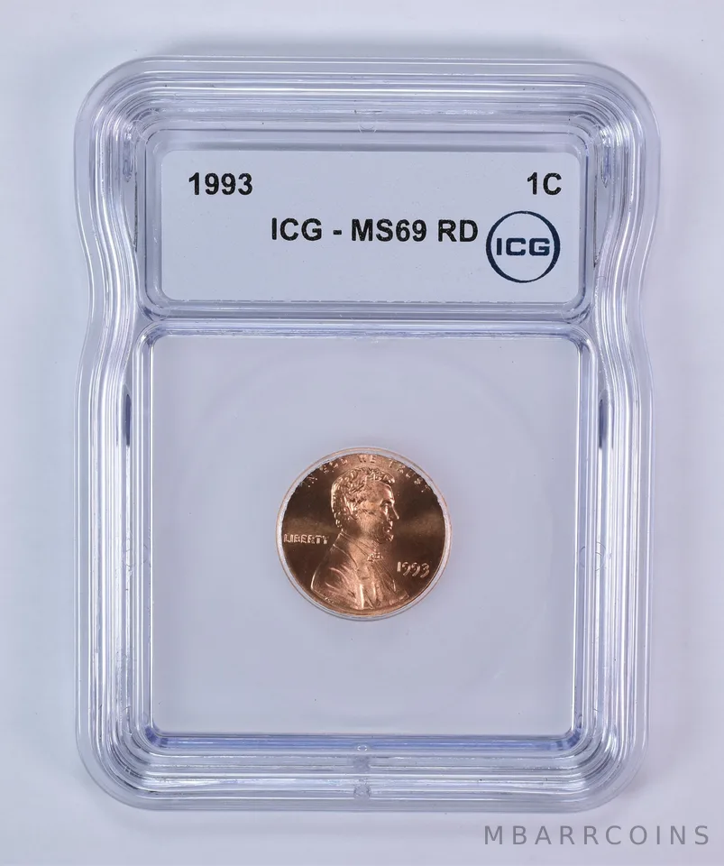 1993 Lincoln Memorial Cent MS69 RD ICG