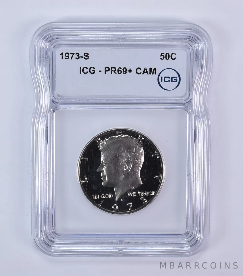 1973-S Kennedy Half Dollar PR69+ CAM ICG