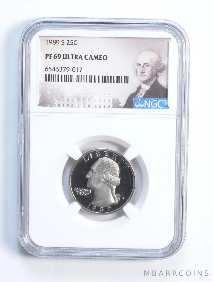 1989-S PF69 Washington Quarter NGC Special Lbl