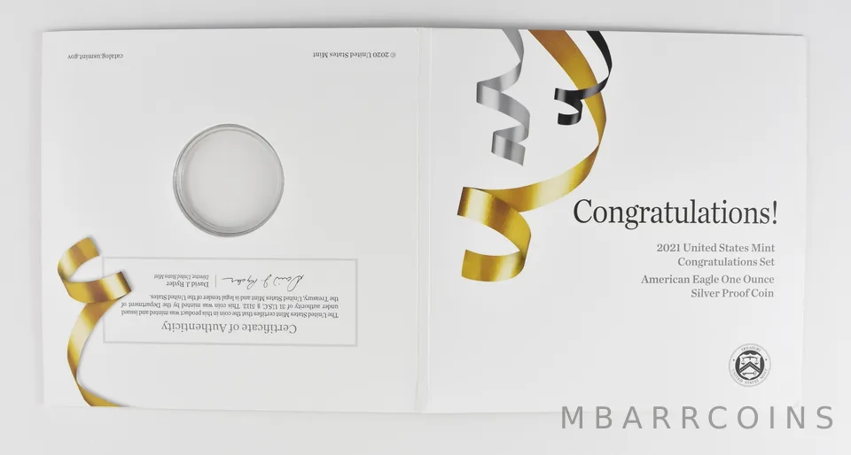 OGP 2021 American Silver Eagle Congratulations Set - NO COIN