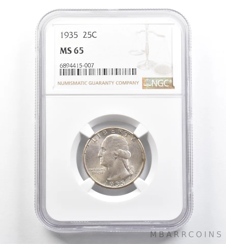 1935 Washington Quarter MS65 NGC *9991