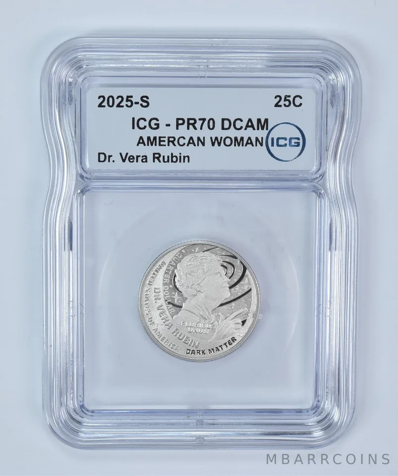 2025-S American Women Quarter Dr Vera Rubin PR70 DCAM ICG
