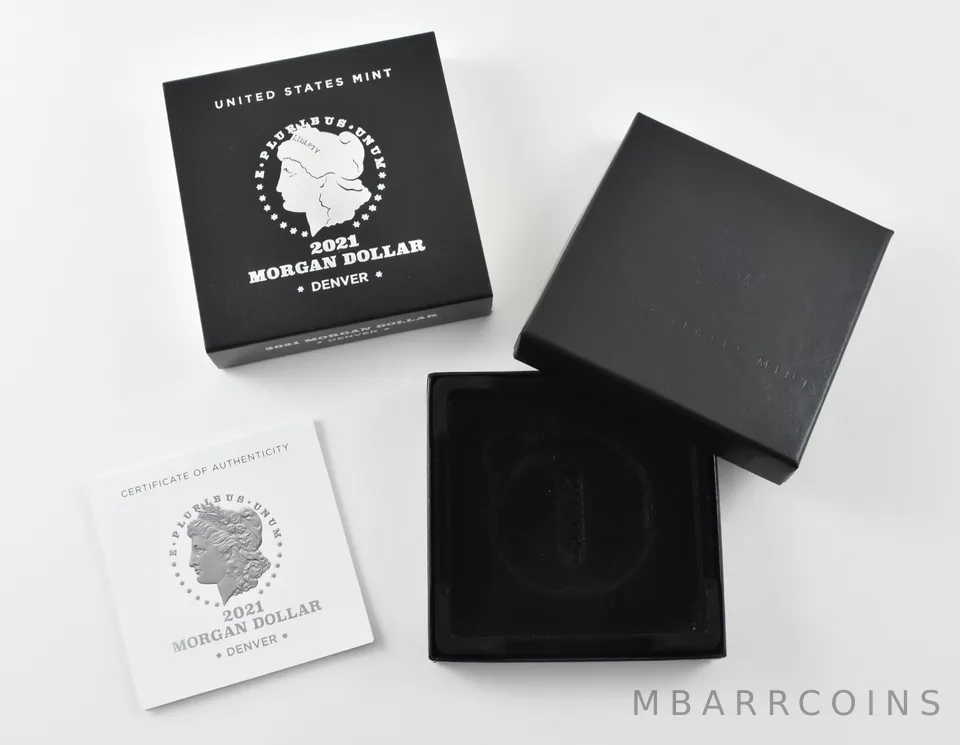 OGP 2021-D Morgan Silver Dollar - Denver BOX & COA - NO COIN