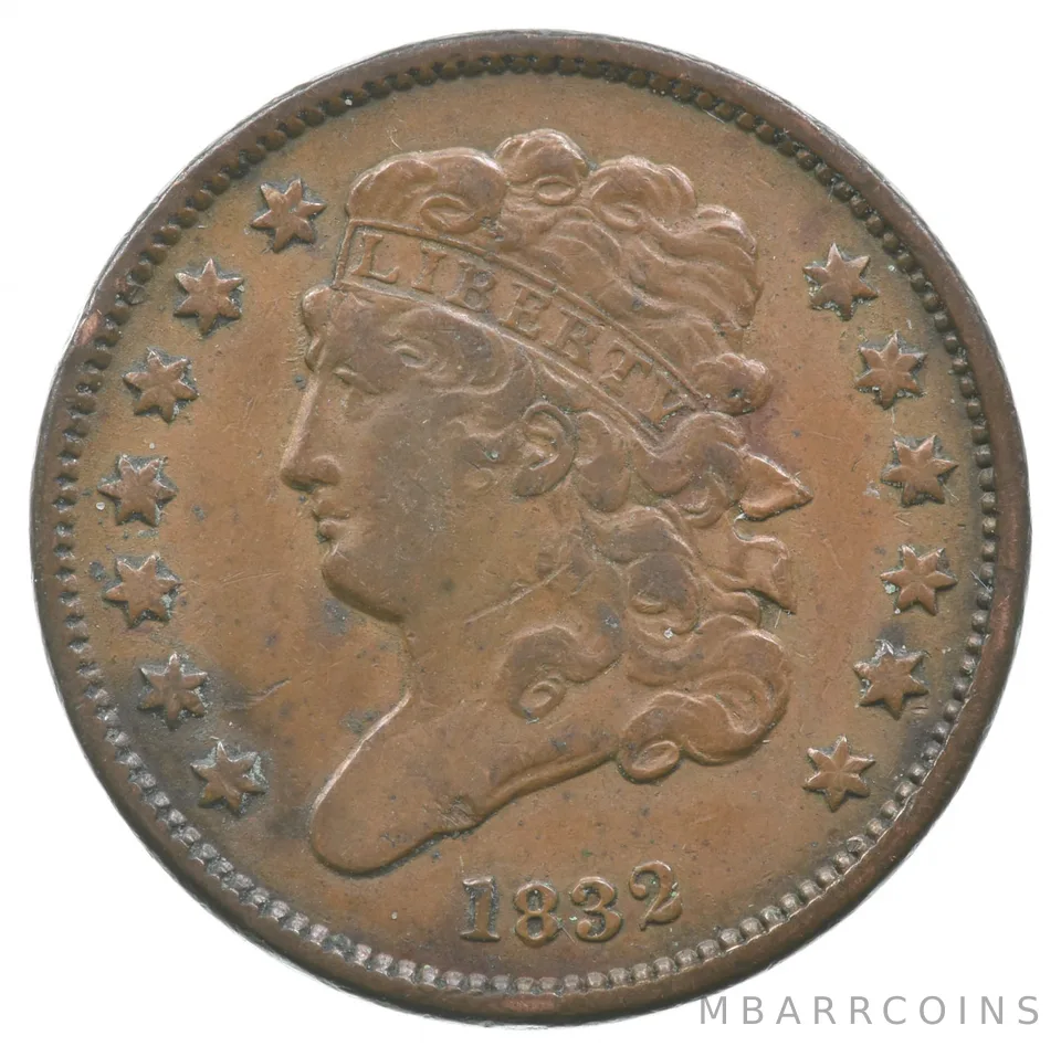 1832 Classic Head Half Cent Piece *7309