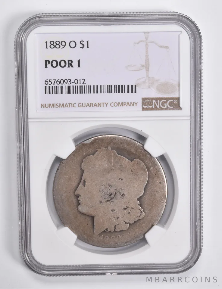 POOR 1 1889-O Morgan Silver Dollar NGC Lowball Low Ball a4627