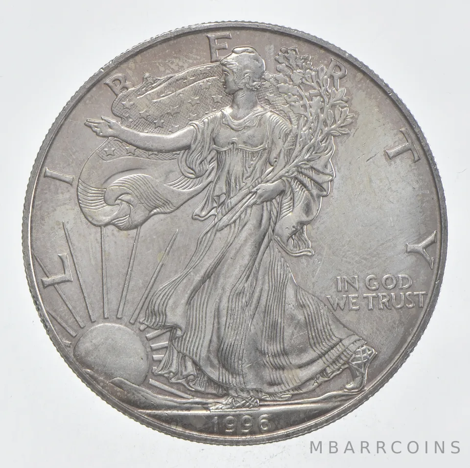 Rarest 1996 American Silver Eagle - Key Date - Rare LOW MINTAGE *362