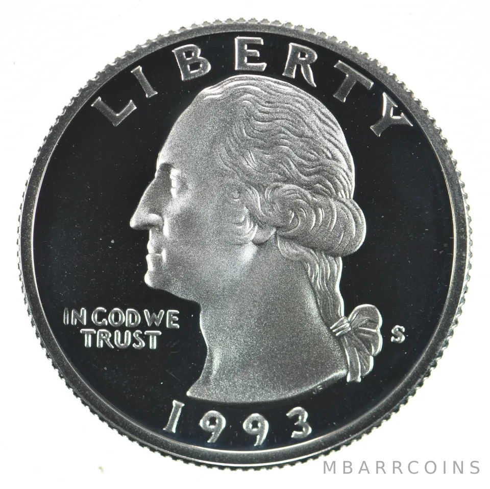 1993-S Washington Quarter 90% Silver Proof