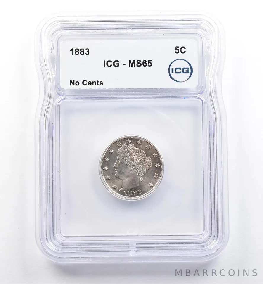 1883 Liberty V Nickel No Cents MS65 ICG *0137