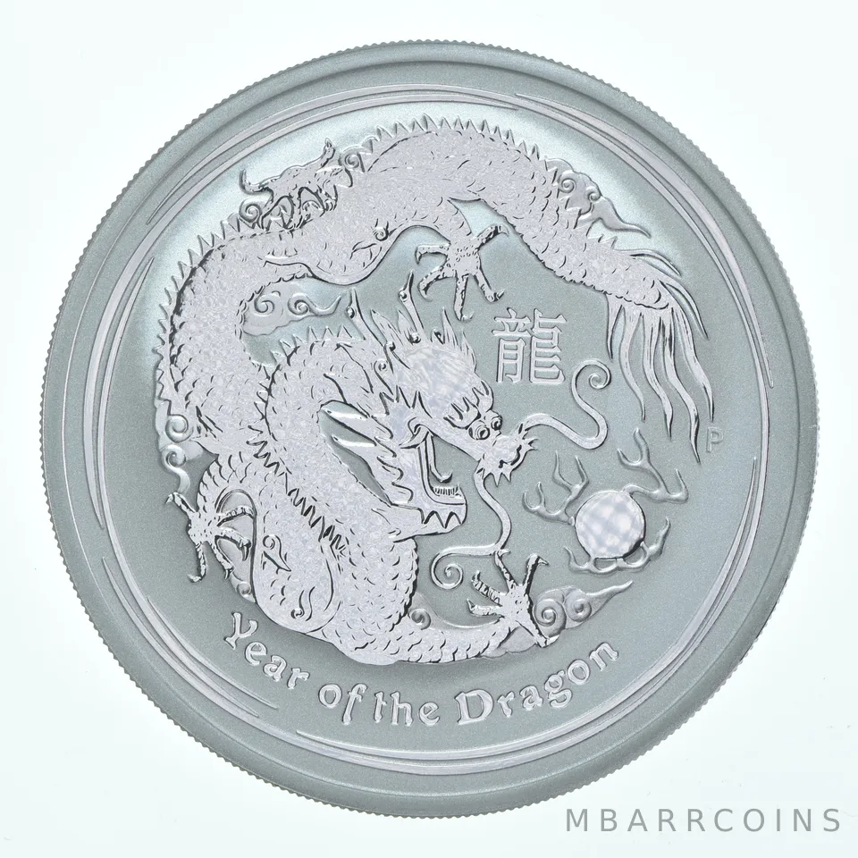 2012 P Australia 1 Dollar Silver Year Of The Dragon 1 Oz