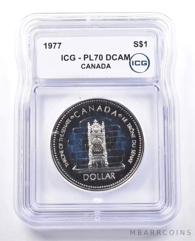 1977 Canada 1 Dollar Silver Jubilee PL70 DCAM ICG