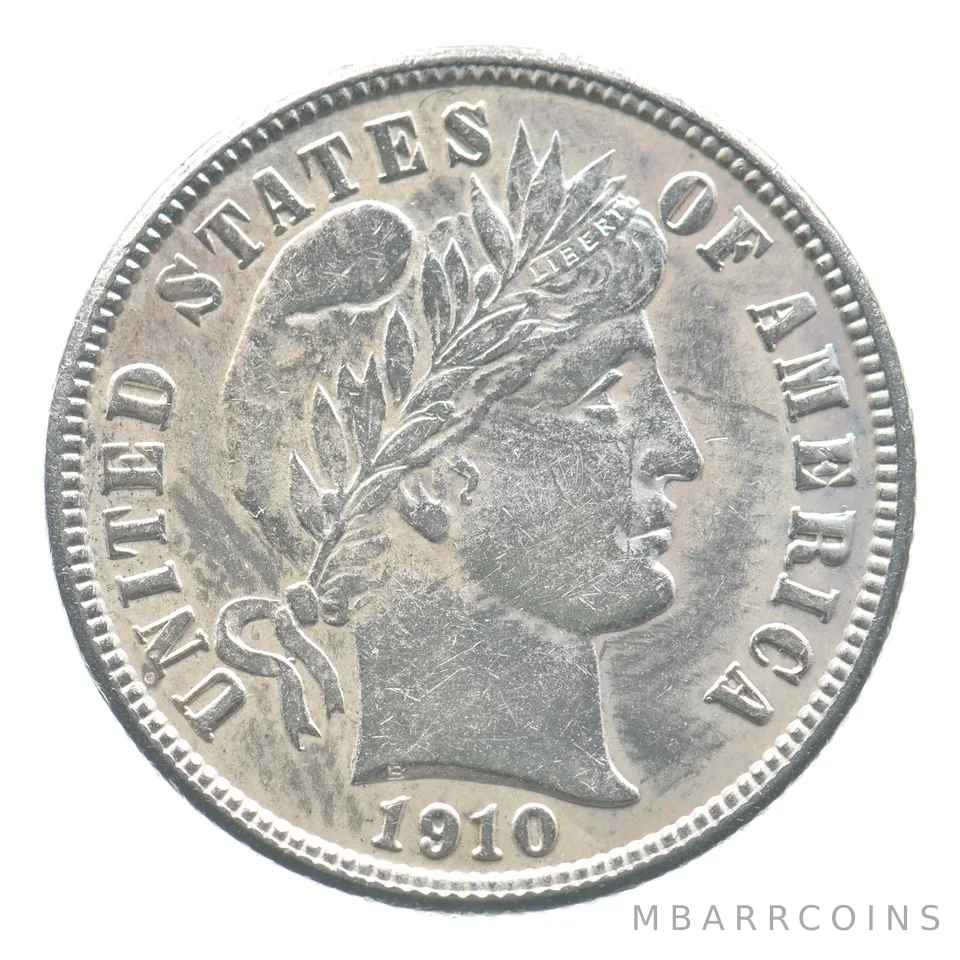 1910 Barber Dime *6842
