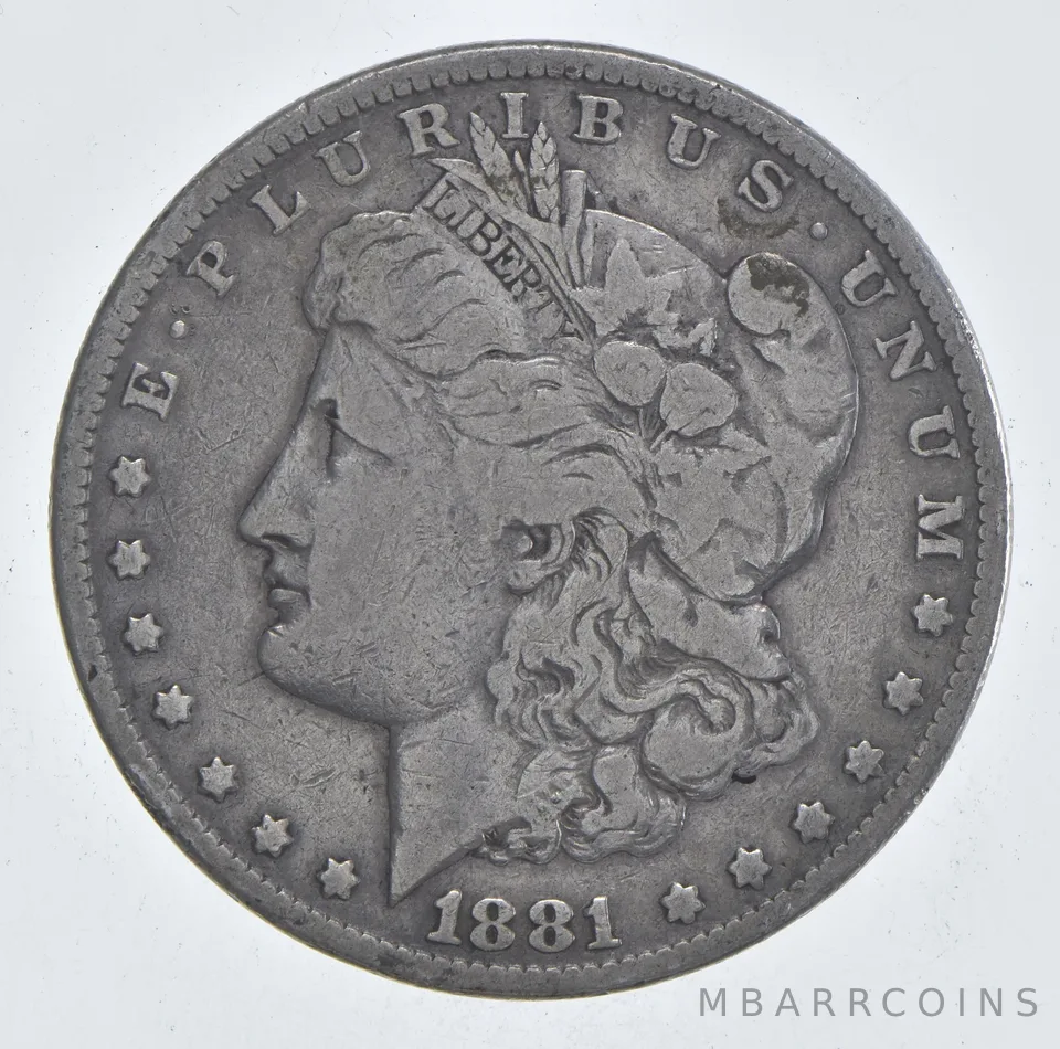 Early - 1881 Morgan Silver Dollar - 90% US Coin *822