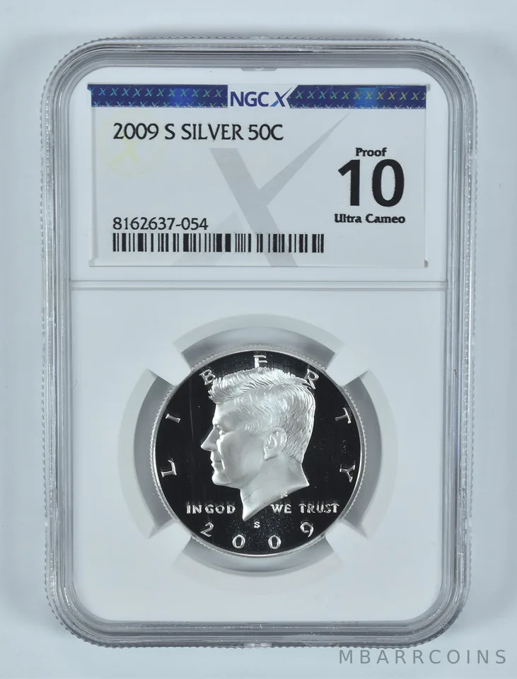 2009-S Kennedy Half Dollar Silver Proof 10 UCAM NGC X NGCX