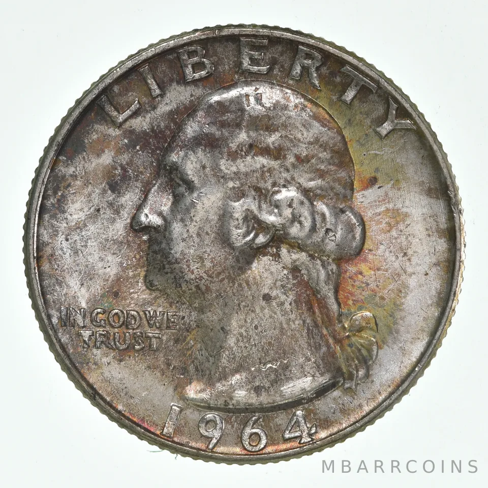 1964 Washington Quarter- Great Tone *4244