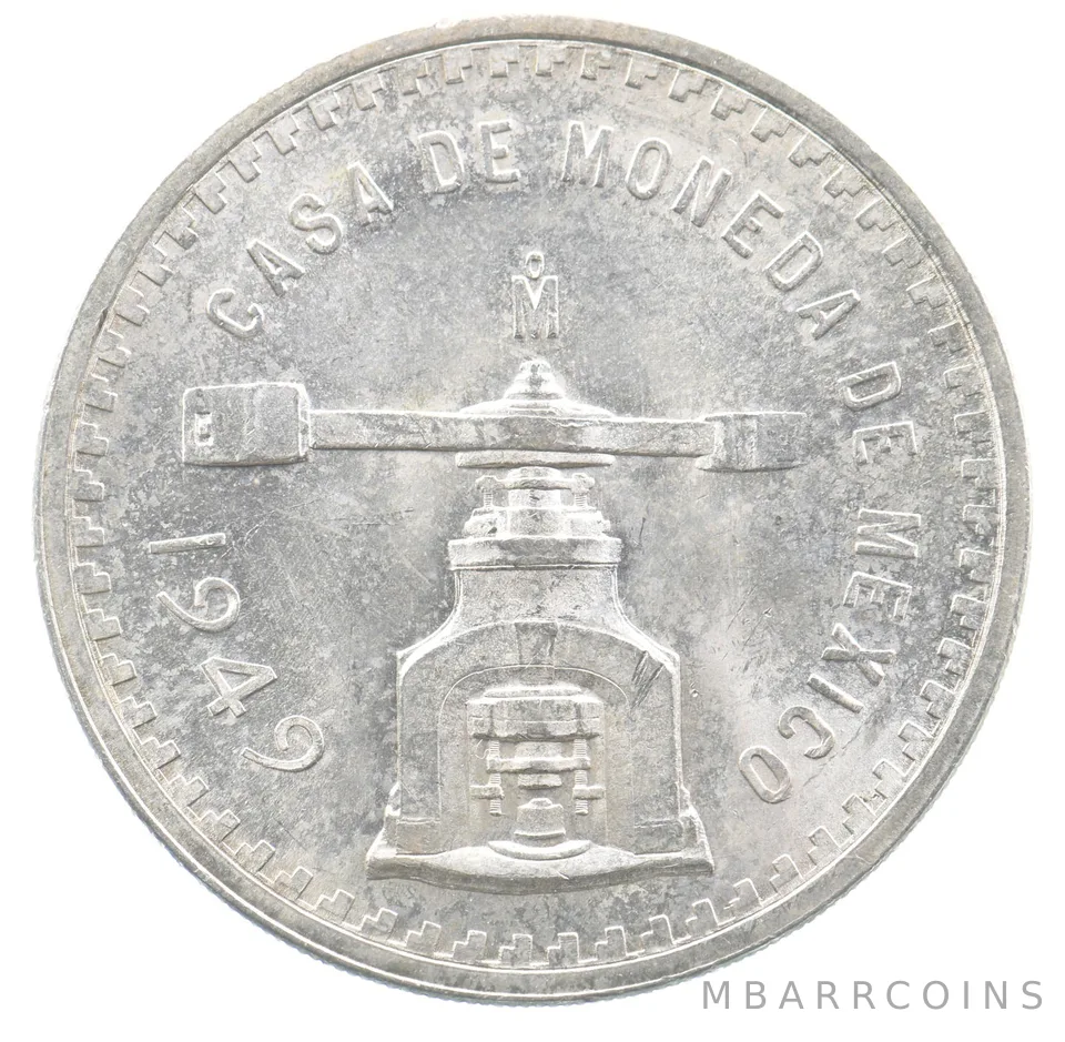 1949 Mo Mexico 1 Onza Silver *4187