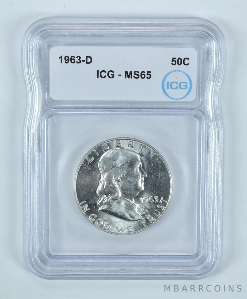 1963-D Franklin Half Dollar MS65 ICG