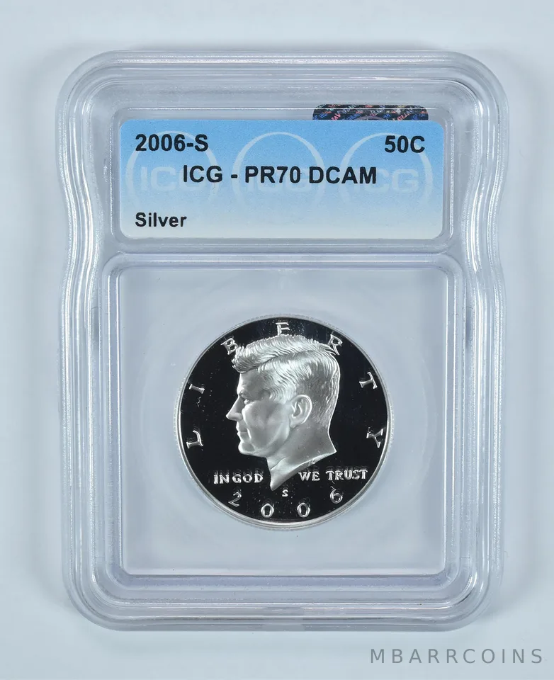 2006-S Kennedy Half Dollar Silver PR70 DCAM ICG