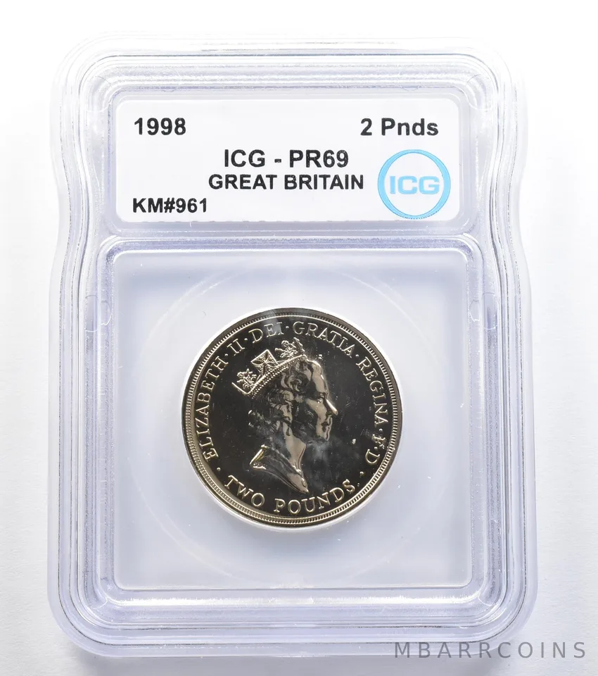 1989 Great Britain 2 Pounds KM#961 PR69 ICG *7868