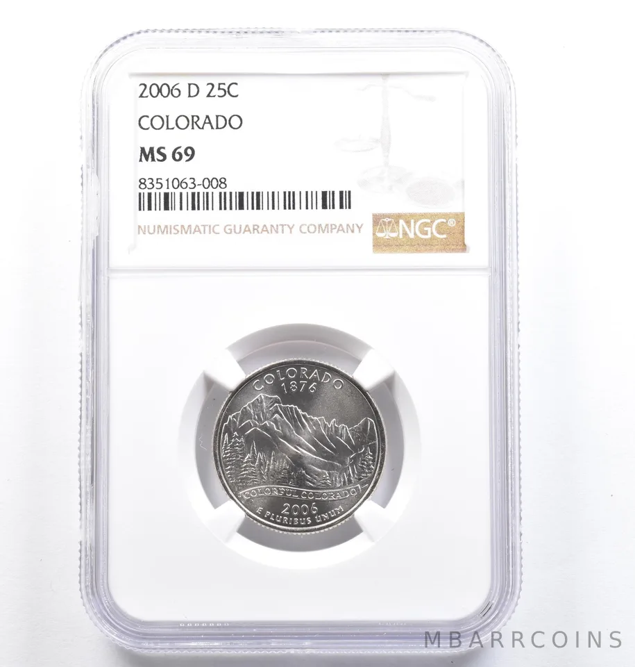 2006-D Washington State Quarter Colorado MS69 NGC a0837