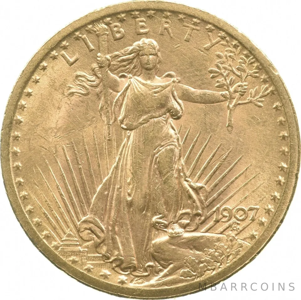 1907-1928 American Gold $20 Saint Gaudens Double Eagle BU Unc Random Date