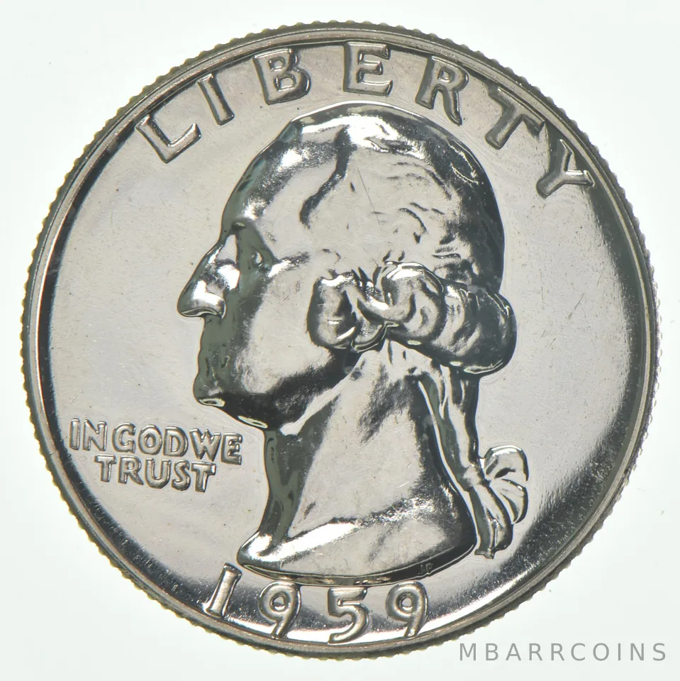 1959 Proof Washington Quarter 90% Silver