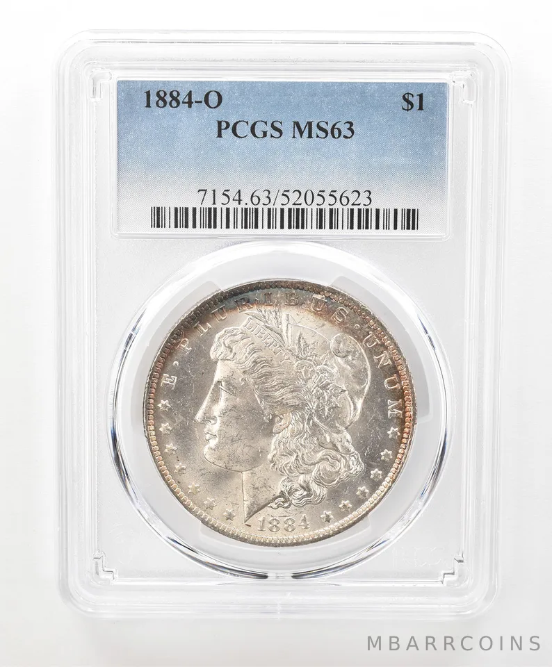 1884-O Morgan Silver Dollar MS63 PCGS Beautiful Tone *6644