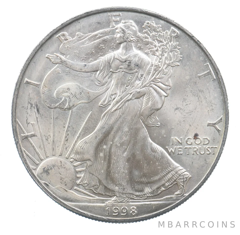 Better Date 1998 American Silver Eagle 1 Troy Oz .999 Fine Silver *637