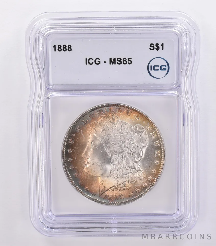 1888 Morgan Silver Dollar MS65 ICG Beautiful Tone *8692