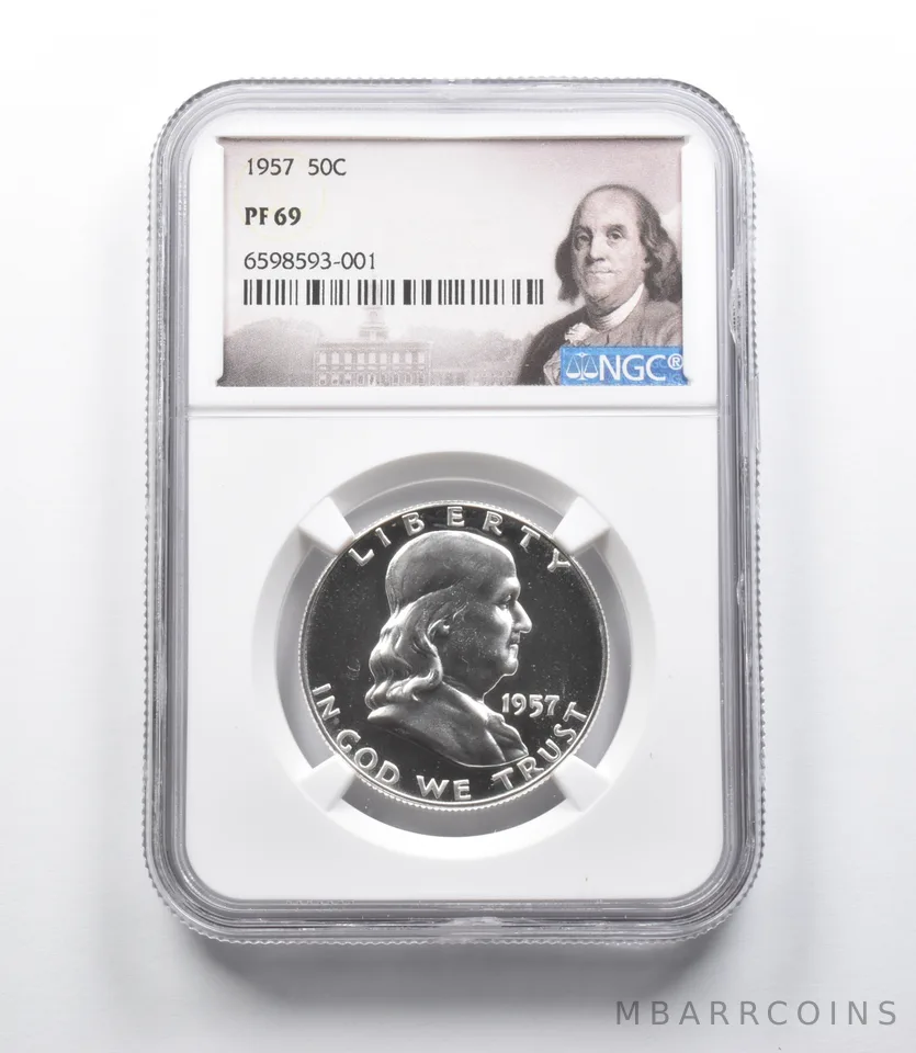 1957 Franklin Half Dollar PF69 NGC Special Label