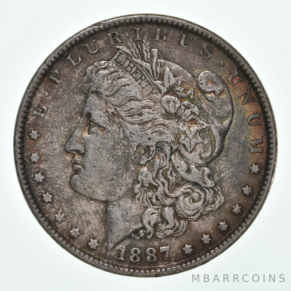1887 Morgan Silver Dollar- Great Color/Tone a5058