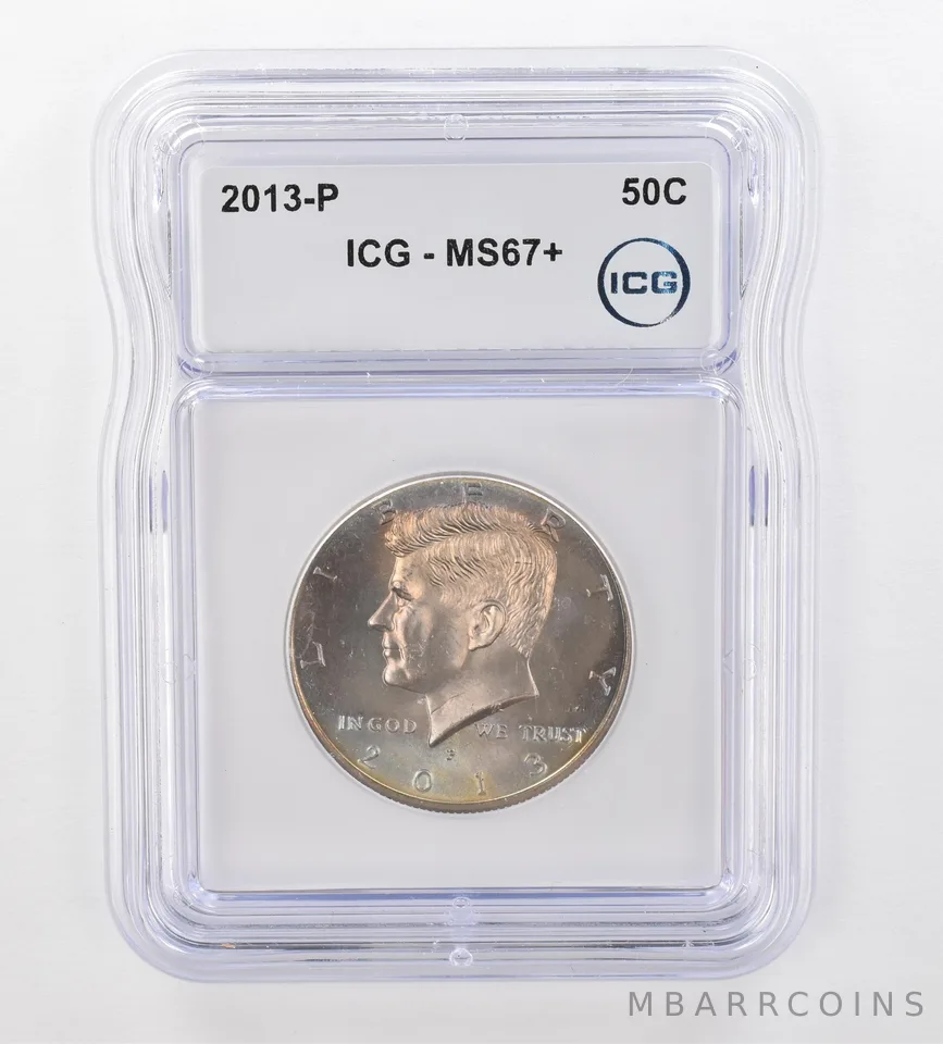 2013-P Kennedy Half Dollar MS67+ ICG Beautiful Tone *0881