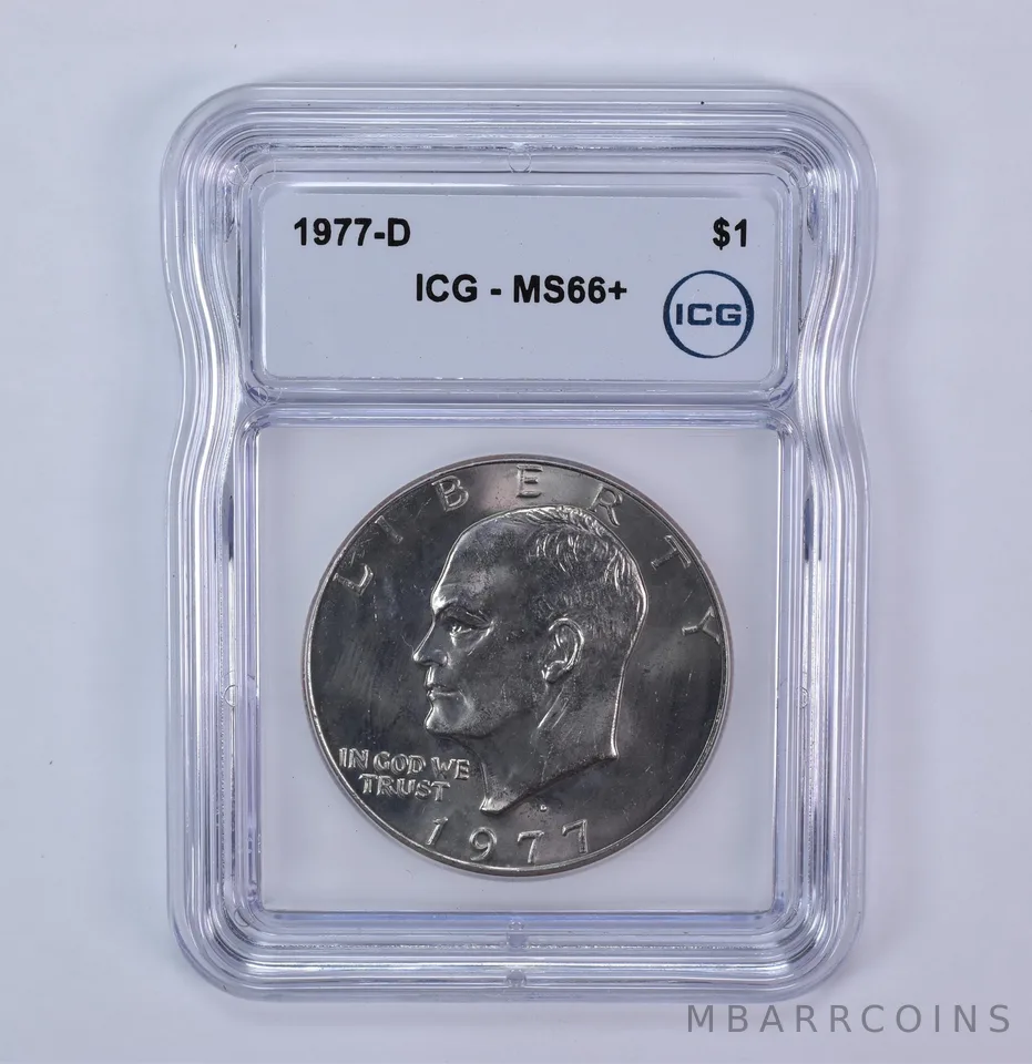 1977-D Eisenhower $1 MS66+ ICG