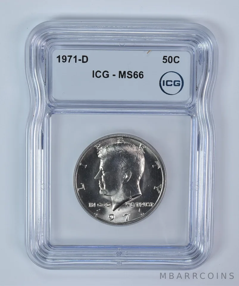 1971-D Kennedy Half Dollar MS66 ICG