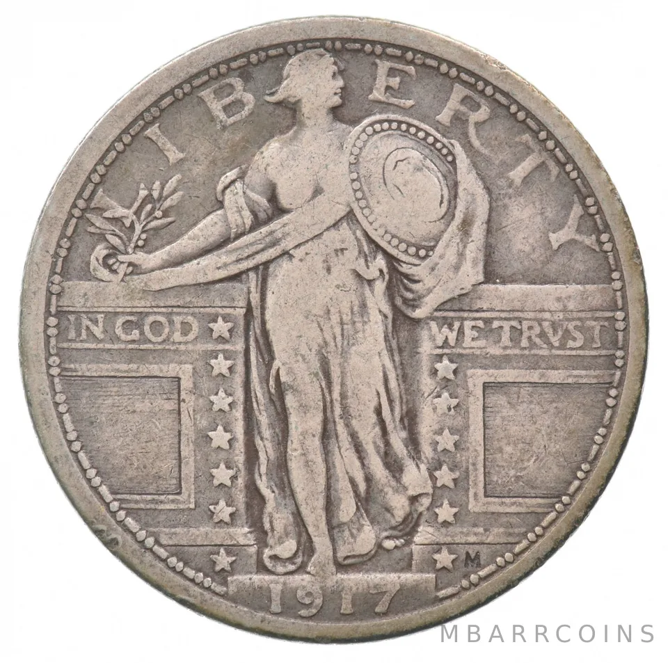 1917 Standing Liberty Quarter a7197